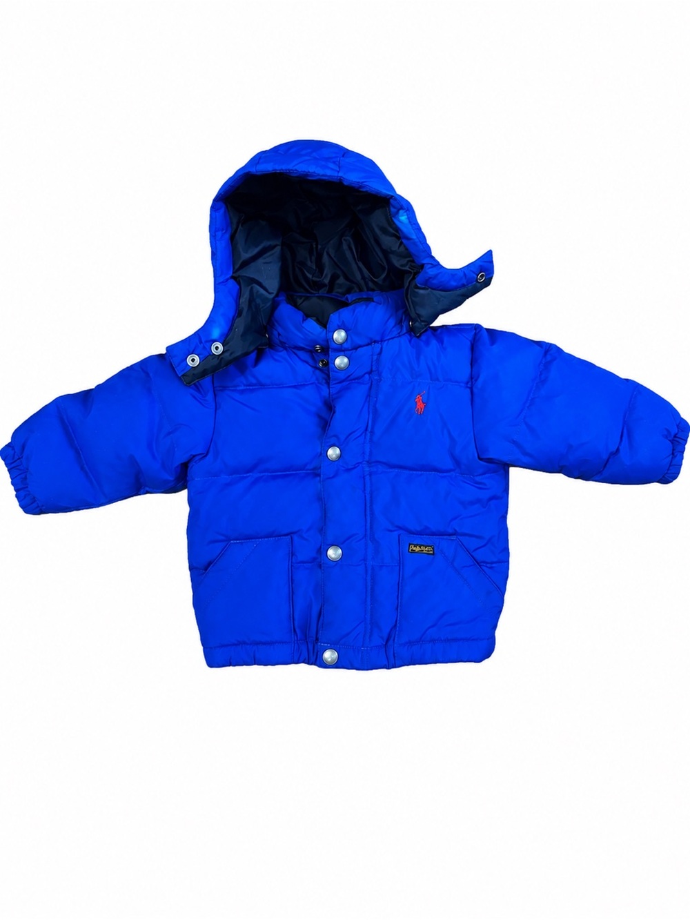 Ralph Lauren Toddler Blue Hooded Puffer Jacket Coat 18M